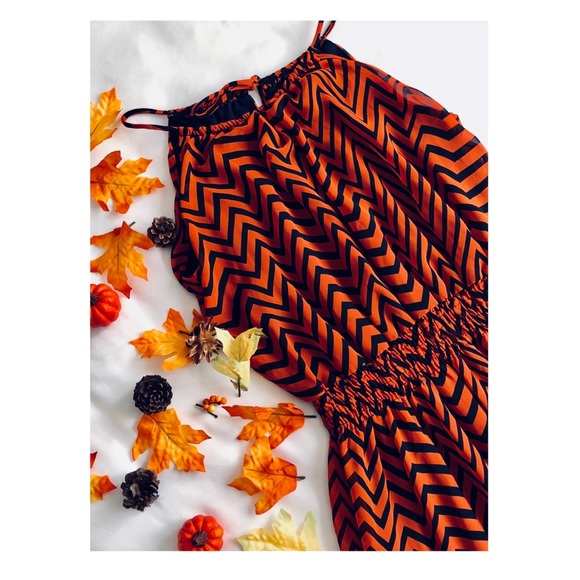 Enfocus Studio Dresses & Skirts - Black Striped orange dress! 🖤🧡